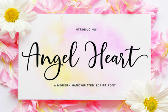 Angel Heart Script: A Modern Typeface for Makers