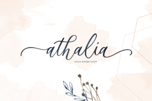 Athalia Script Typeface for Luxury Branding