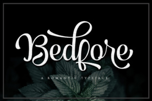 Bedfore Script Font for Handmade Brands