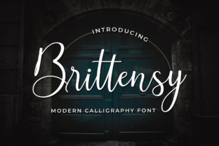 Brittensy Font: Elegant Script for Crafters