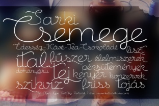 Csemege: A Vintage Script Font for Bold Campaigns