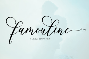 Famouline Script Font for Makers and Brands
