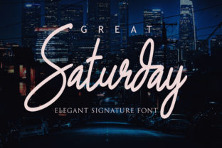 Great Saturday: A Modern Script Typeface for Web Design