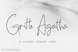 Gritte Agata: A Classy Script Font for Makers