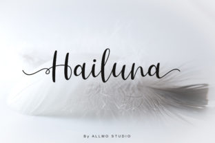 Hailuna Font: Elegant Script for Crafters