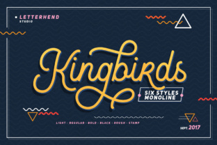 Kingbirds Script Font for Crafters
