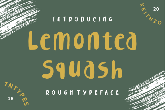Lemontea Squash Font for Playful Branding