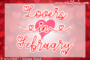 Lovers in February Font for Romantic Branding