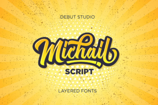 Michail Script: A Bold Layered Font for Modern Design
