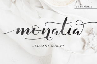 Monatia Script: Elegant Typeface for Editorial Design