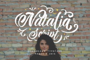 Natalia Script: A Hand Painted Typeface for Makers