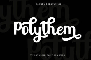 Polythem Font: Bold Script for Makers