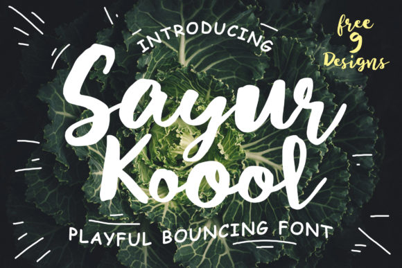 Sayur Koool Font Review: A Playful Script for Designers
