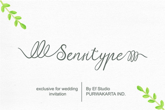 Sensitype: A Handwritten Script Font for Digital Design