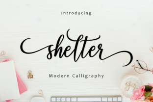 Shelter Script: A Modern Calligraphy Typeface for Makers