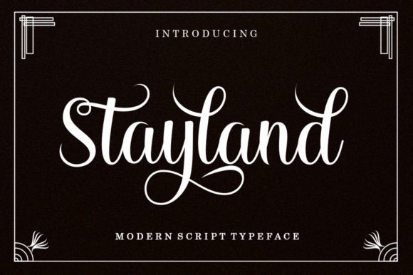 Stayland: A Modern Script Typeface for Web Design