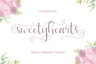 Sweetyhearts: A Modern Script Font for Elegant Web Design