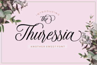 The Thuressia Script Font for Modern Web Design
