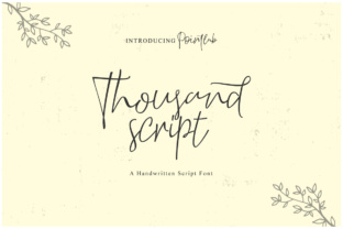 Thousand Script Font for Modern Campaigns