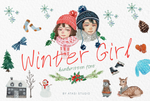 Winter Girl Font for Playful Branding