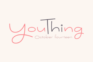 Youthing October Fourteen: A Script Typeface for Modern Web Design