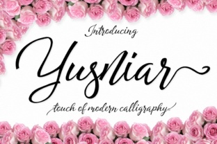 Yusniar Script: The Perfect Handwritten Font for Crafters
